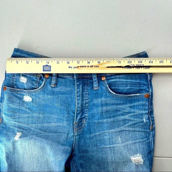 Madewell high rise skinny straight leg raw hem woman jeans size 27 - Picture 7 of 8